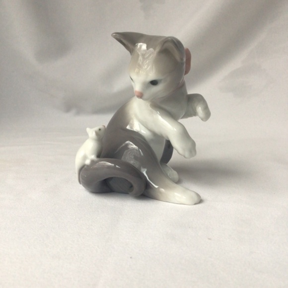 Lladro figurine 0536 Cat and Mouse - Picture 6 of 11